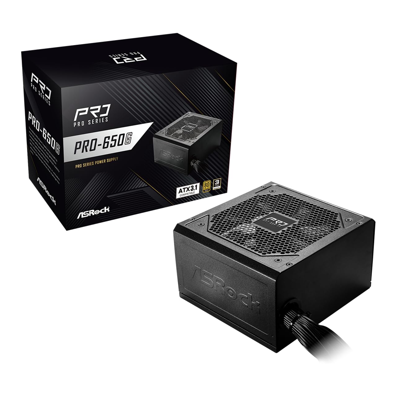 Amazon.com: ASRock PRO-650G Power Supply - 650W 80 Plus Gold